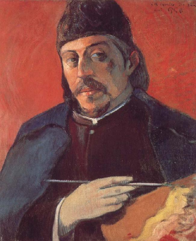 Paul Gauguin Take a palette of self-portraits oil painting image